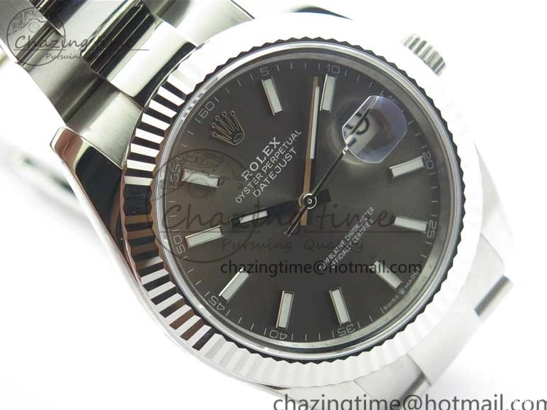 41 DateJust on Bracelet 1:1 Gray ARF Dial Steel A2824 126334 New Oyster Edition Best 904L V3 0423